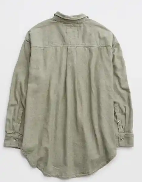 Camiseta Aerie Verde Talla: LARGE 3623331 American Eagle