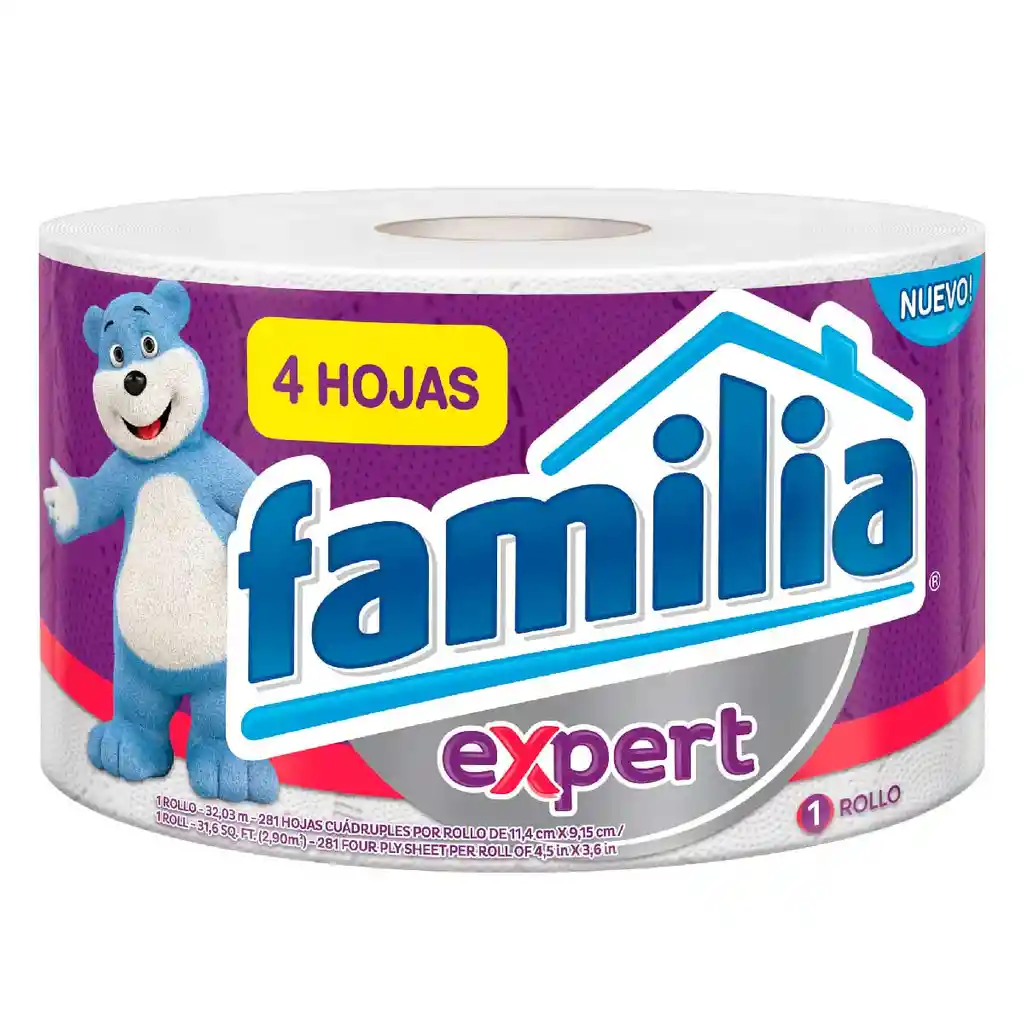 Familia Papel Higiénico Expert 4 Hojas