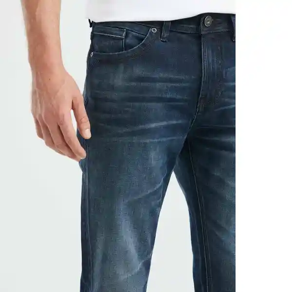 Jean Super Slim Fit Rider Hombre Azul Oscuro Talla 34 Chevignon