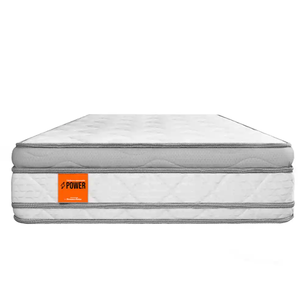 Colchón Semidoble Clásico Firme 120x 190x28 Cm Power