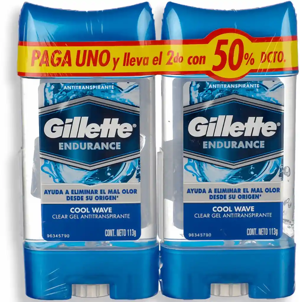 Gillette Desodorante Endurance Cool Wave Pack