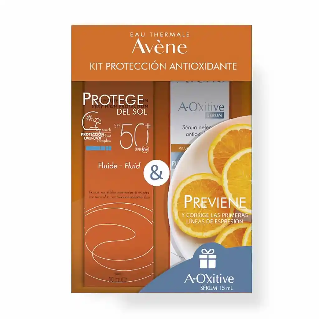 Avène Kit Fluido Facial + Sérum Oxitive Spf 50