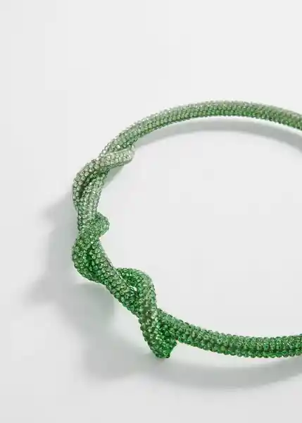 Collar Hibisco Verde Talla 99 Mujer Mango