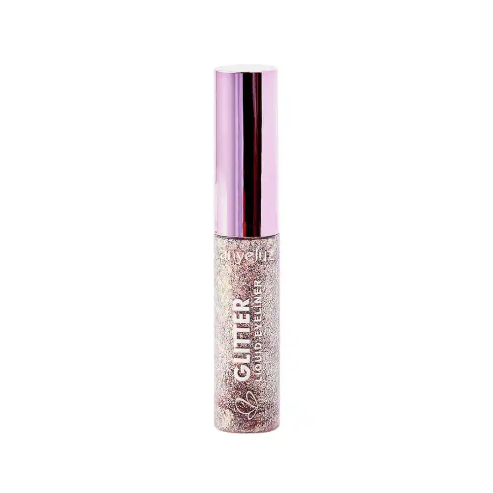 Glitter Delineador Liquido Anyeluz Tono 2 Rosado Tubo