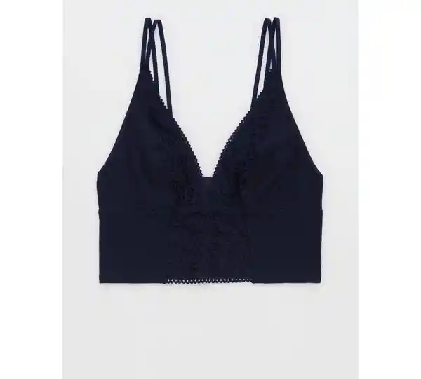 Bralette Aerie Azul Oscuro Talla Large American Eagle