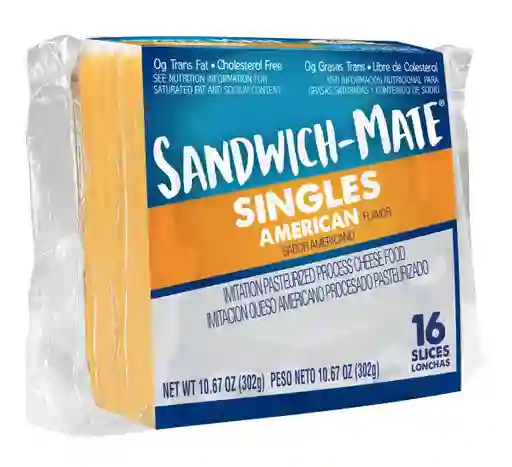 Sandwich-Mate Queso Singles American Tajado