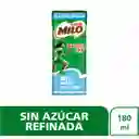 Leche achocolatada con malta MILO NUTRIFIT menos azucares* en cajita x 180ml
