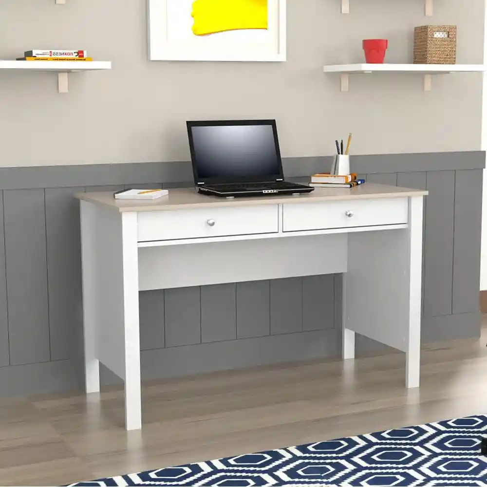 Escritorio Es7903 Arena/blanco Inval Es7903