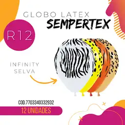 Sempertex Globo de Látex Surtidos R12 Infinity Selva