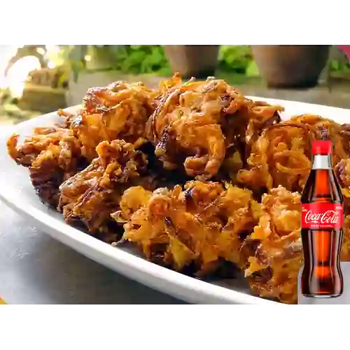 Combo Onion Bhaji + Coca-Cola Sabor Original 300 ml