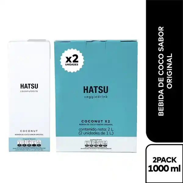 Hatsu Bebida de Coco Sabor Original