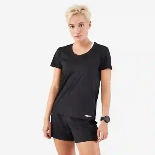 Kalenji Camiseta Transpirable Running 100 Mujer Negro Talla M