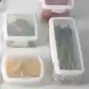 Recipiente hermético con escurridor blanco  Ambiente Gourmet