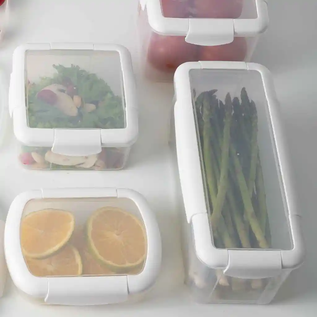 Recipiente hermético con escurridor blanco  Ambiente Gourmet