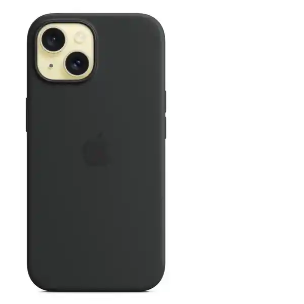 Apple Funda de Silicona Con Magsafe Para iPhone 15 Negro