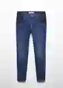 Pantalón Jean Skinmum Tejano Oscuro Talla 34 Mujer Mango