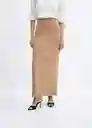 Falda Karibi-A Beige Talla S Mujer Mango