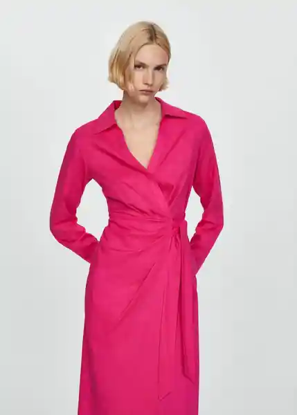 Vestido Carola Fucsia Talla 25 Mujer Mango