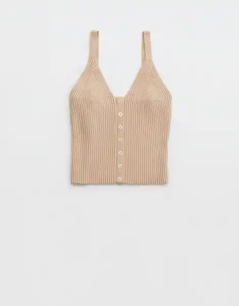 Camiseta Aerie Mujer Beige T SMALL 400382107531 American Eagle