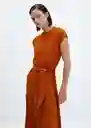 Vestido Vaiana-w Terracota Talla S Mujer Mango