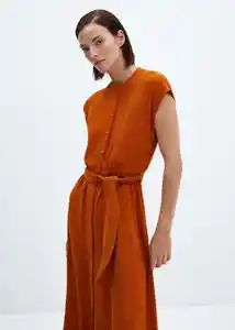 Vestido Vaiana-w Terracota Talla S Mujer Mango