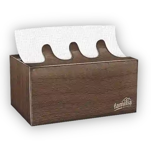 Familia Servilleta Plus Caja Madera