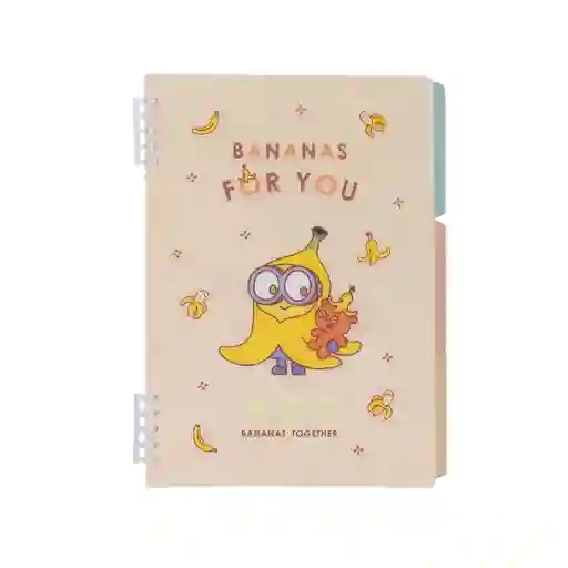 Cuaderno Con Aro B5 50 Hojas Amarillo Minions Miniso