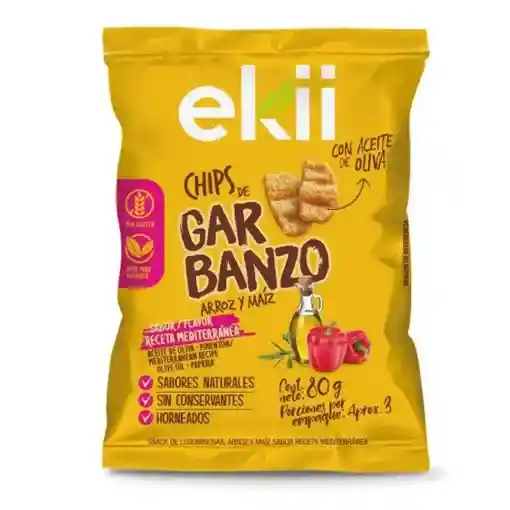 Chips de Garbanzo Arroz y Maíz - Ekii