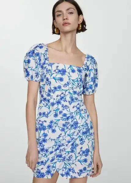 Vestido Garci Offwhite Talla S Mujer Mango