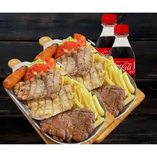 Dos Barbacoa Mix + Bebida