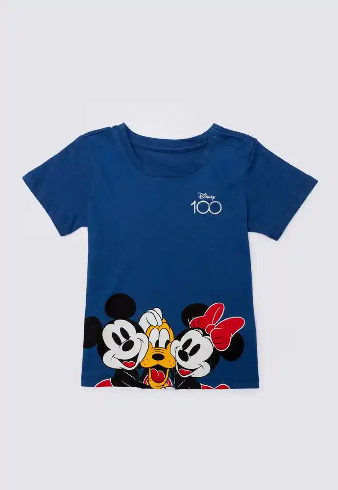 Camiseta Manga Corta 18/24mese-azul
