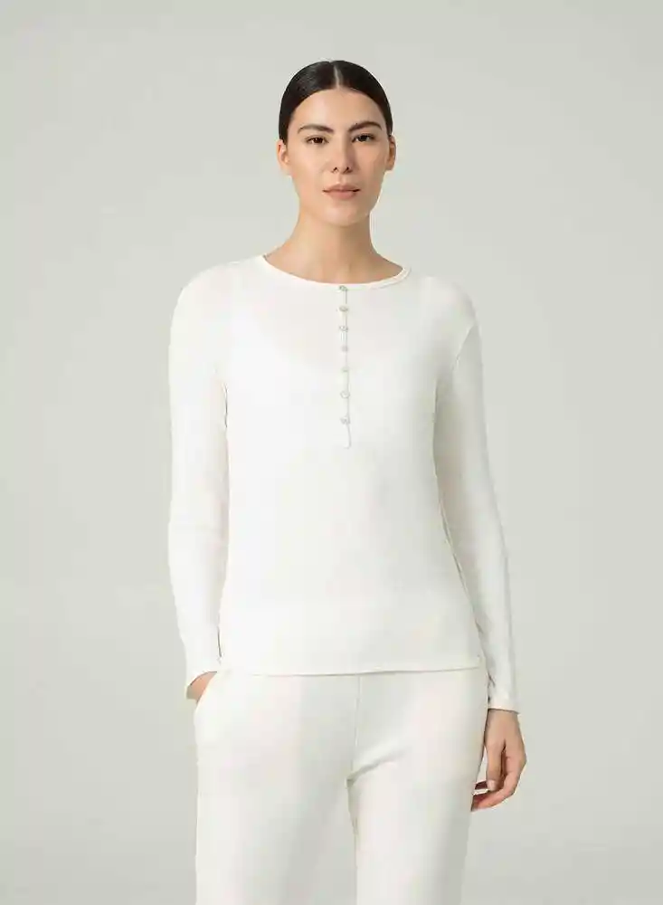 Camiseta Pijama M-blanco