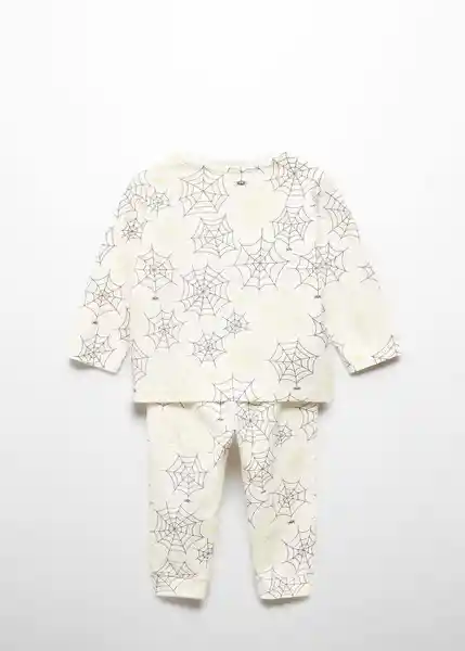 Pijama Webb Off White Talla 66 Niños Mango