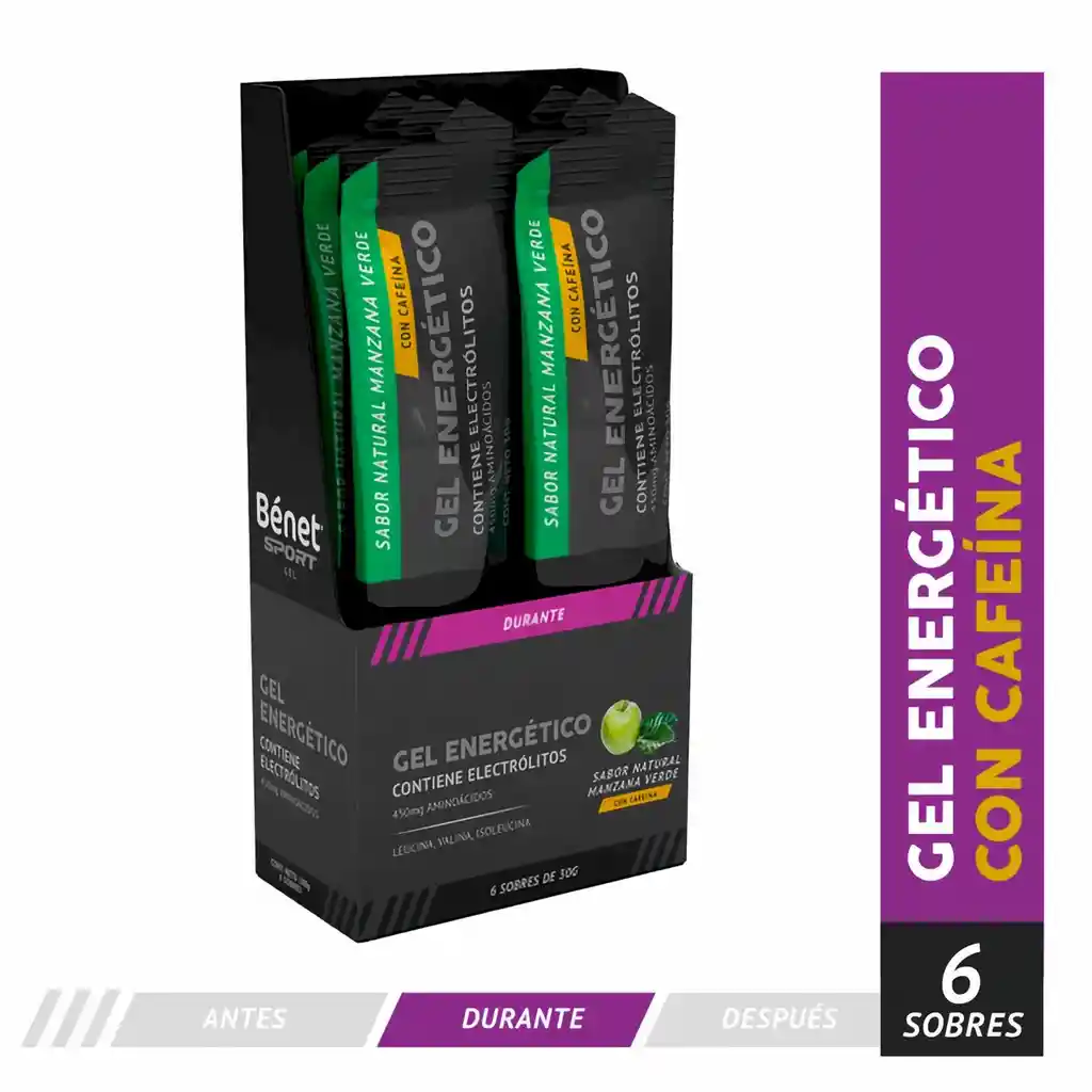   Benet  Gel Sport Manzana Verde Cafeina 