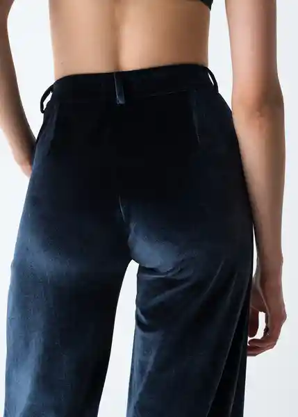 Pantalón Arlo Mujer Azul Pacifico Medio Talla 8 433G382 Naf Naf