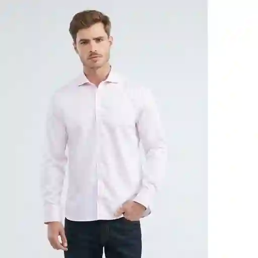 Camisa Manga Larga Premium Twill Rosa Talla S Chevignon