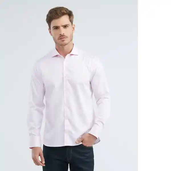 Camisa Manga Larga Premium Twill Rosa Talla S Chevignon