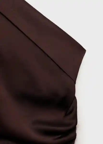 Vestido Safron Marrón Talla L Mujer Mango