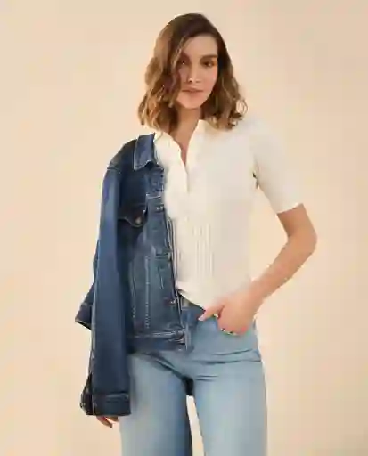 Camiseta Blanco Celaje Claro Talla M 602G020 Esprit