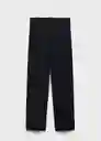 Pantalón Bergen Navy Talla 38 Mujer Mango