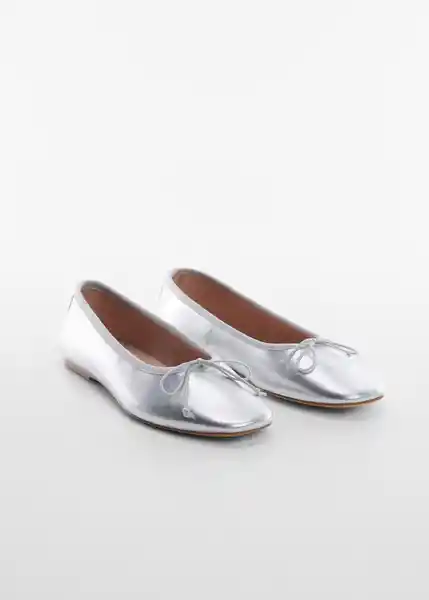 Zapatos Paso Plata Talla 40 Mujer Mango