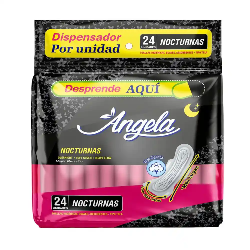 Toalla Higiénica Nocturna Angela Nocturna (24 Und)