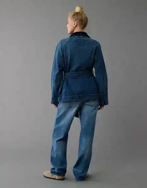 Chaqueta Mujer Azul Talla: SMALL 3658936 American Eagle