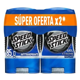 Desodorante Hombre Speed Stick Xtreme Night Gel 2x85g