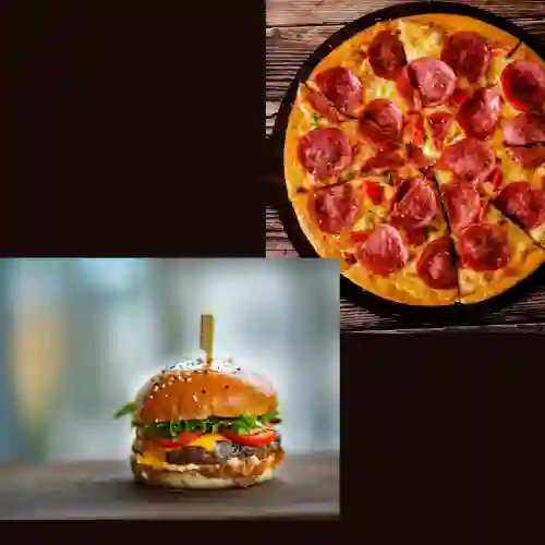 Combo Pizza Personal + 2 Hamburguesas