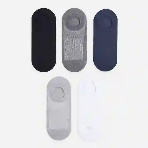 Medias Deportivas Invisibles Hombre Muxi X5 Punto Blanco