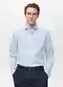 Camisa Donosti Celeste Talla XS  Hombre Mango