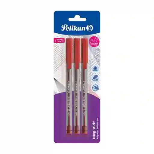 Pelikan Bolígrafo Hang Stick Rojo