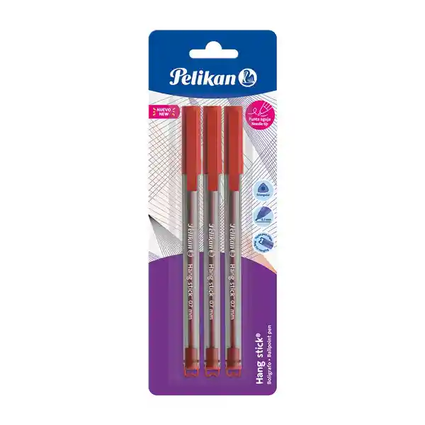 Pelikan Bolígrafo Hang Stick Rojo