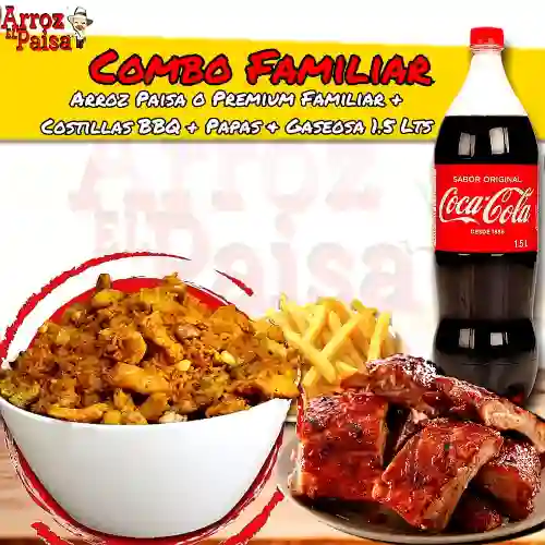 Combo Arroz Familiar Costillas Ahumada